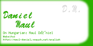 daniel maul business card